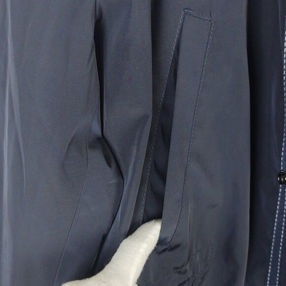 NWT Tasso Elba Raincoat Navy Blue Midlength Versatile All Seasons XL - Picture 7 of 13
